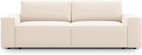 Sofa-lova Micadoni Jodie Bluvel 22, šviesiai smėlinė, 247 x 107 cm x 86 cm