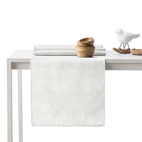 Staltiesės ir stalo takelio rinkinys stačiakampė Restilo Vesta, ecru, 115 x 250 cm, 35 x 250 cm, 2 vnt.