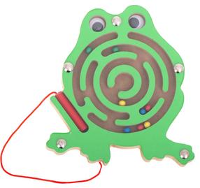 Magnetinis žaislas Labyrinth Frog, 1.2 cm, žalia
