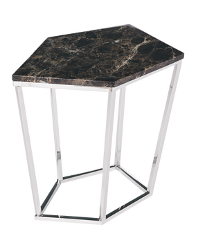 Kavos staliukas Miloo Brooklyn, juoda/sidabro, 48 cm x 57 cm x 50 cm