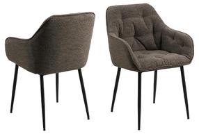 Valgomojo kėdė Brooke, matinė, rusvai pilki, 55 cm x 58 cm x 83 cm