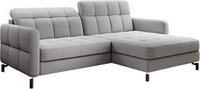 Kampinė sofa Lorelle Omega 02, šviesiai pilka, dešininė, 160 x 225 cm x 105 cm