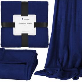 Pledas Springos Luxurious Blanket HA7211, mėlynas, 200 cm x 220 cm