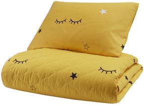 Vaikiškas patalynės užvalkalų komplektas Mijolnir Dide 162ELR8291, geltona, 225 x 240 cm