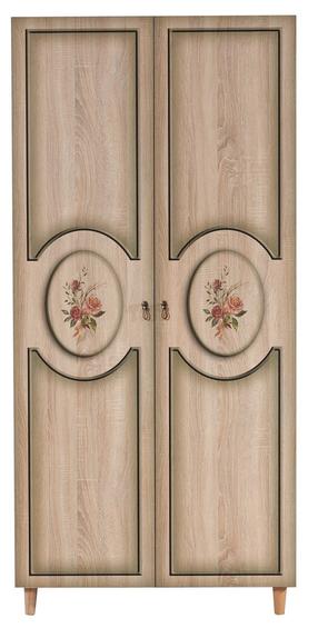 Spinta Kalune Design Stil 421, sonoma ąžuolo/šviesiai ruda, 90 cm x 52 cm x 192 cm