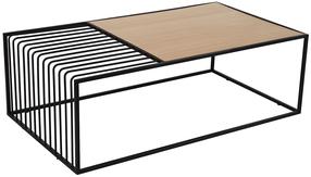 Kavos staliukas Kalune Design Riley, riešuto, 120 cm x 40 cm x 40 cm