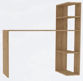 Rašomasis stalas su lentyna Kalune Design Burano 495SSE1518, ąžuolo