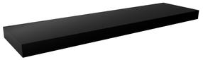 Sieninė lentyna ADRK Andrea, juoda, 100 cm x 26 cm x 1.5 cm