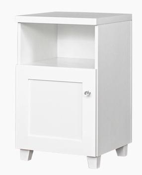 Naktinis staliukas Bodzio Majorka MA50L-BI, baltas, 48 cm x 45 cm x 74.5 cm