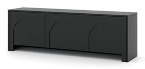 TV staliukas Arco, juodas, 35 cm x 150 cm x 49 cm