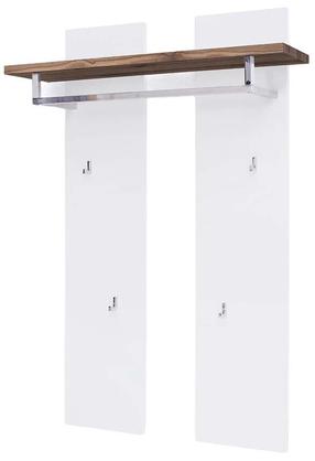 Sieninė kabykla MCakcent Romina, 135 cm, ąžuolo/balta