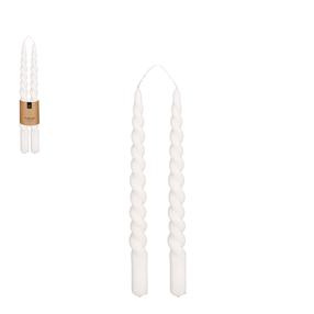 Žvakė, kūginė Twist, 8.5 h, 2 vnt., Balta