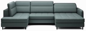 Kampinė sofa Berrto Manhattan 38, žalia, dešininė, 165 x 306 cm x 100 cm