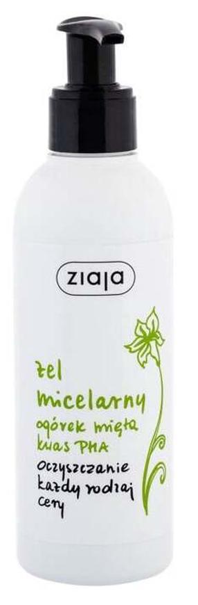 Veido prausiklis Ziaja Cucumber Mint Micellar Gel, 200 ml, 12+