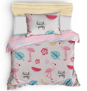 Vaikiškas patalynės užvalkalų komplektas Mijolnir Kokteyl 143EPJ1791, mėlyna/balta/juoda, 160 x 220 cm