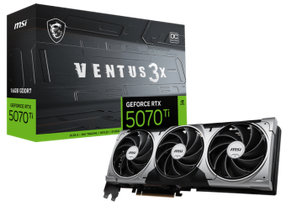 Vaizdo plokštė MSI GeForce RTX 5070 Ti 16G VENTUS 3X OC, 16 GB, GDDR7