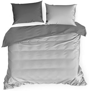 Patalynės užvalkalų komplektas PTH-18, plieno/sidabro, 200 x 220 cm