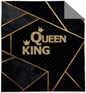 Lovatiesė NHL-047, aukso/juoda/grafito, 170 cm x 210 cm