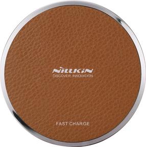 Belaidis įkroviklis Nillkin Magic Disk 3, Qi Wireless/MicroUSB female, ruda, 10 W