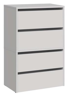 Batų spintelė Modo X2, balta, 36 cm x 60 cm x 88 cm