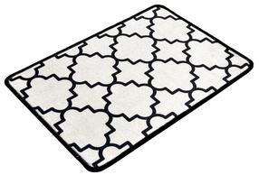 Vonios grindų kilimėlis Foutastic Kupa 359CHL4175, dramblio kaulo/juoda, 60 cm x 40 cm