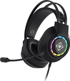 Laidinės žaidimų ausinės Deltaco DH220, juodos