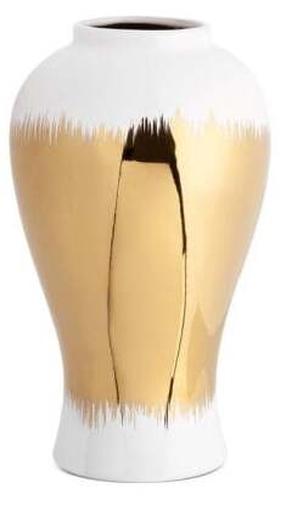 Dekoratyvinė vaza Tala, 26 cm, aukso/balta