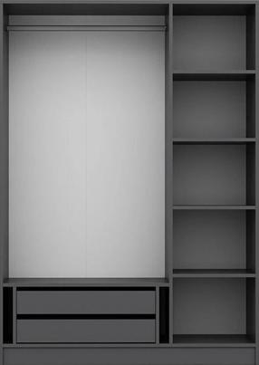 Spinta Kalune Design Kale 135 506MNR2185, antracito, 52 cm x 135 cm x 210 cm