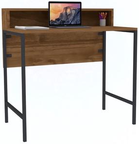 Rašomasis stalas Kalune Design Uso 835PUQ3802, juoda/riešuto