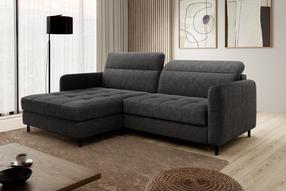 Kampinė sofa Gomsi Raquel 05, tamsiai pilka, kairinė, 165 x 228 cm x 100 cm