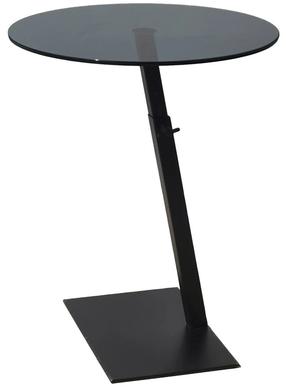 Kavos staliukas Kalune Design Fume, juodas, 40 cm x 40 cm x 45 - 75 cm