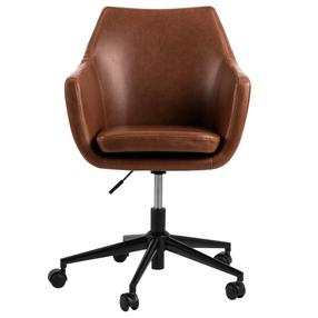 Darbo kėdė Office Deskchair Nora, 58 x 58 x 44 - 54 cm, ruda