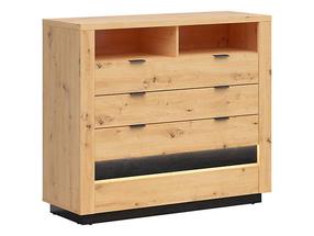 Komoda, ruda, 42 cm x 116.5 cm x 101 cm