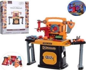 Žaislinis meistro įrankių rinkinys Maksik Work Bench, įvairių spalvų