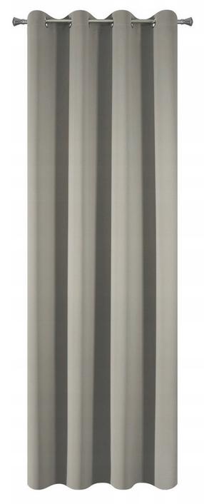 Užtemdanti užuolaida Blackout, pilkai ruda, 135 cm x 250 cm