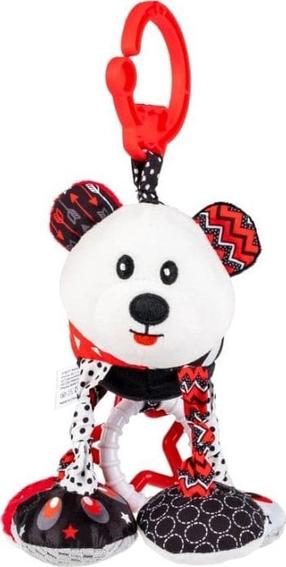 Žaislas vežimėliui Balibazoo Jacus, balta/juoda/raudona