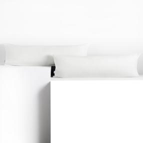 Pagalvės užvalkalas Restilo Amber, balta, 145 cm x 20 cm, 2 vnt.