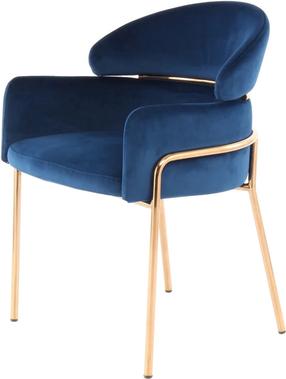 Valgomojo kėdė Kayoom Corey 125 VNZPV-BLU, mėlyna/aukso/rožinė, 57 cm x 58 cm x 79 cm