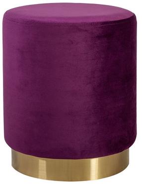 Pufas Home4you La Perla 84602, violetinis, 35 cm x 35 cm x 42 cm