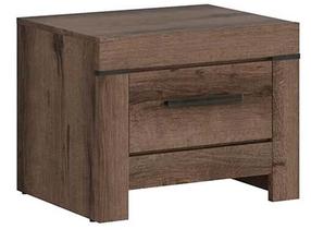 Naktinis staliukas Balin S365-KOM1S-DMON, tamsiai ruda, 57 cm x 45 cm x 45 cm