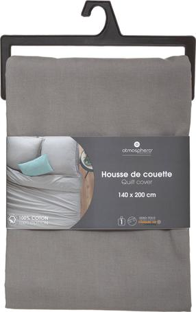 Antklodės užvalkalas Atmosphera, pilka, 140 cm x 200 cm