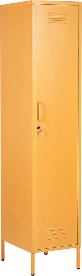 Spinta Beliani Frome, geltona, 50 cm x 38 cm x 185 cm