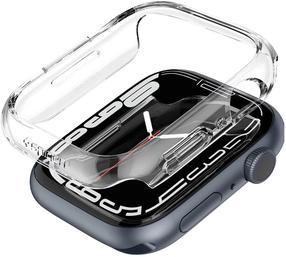 Apsauginis rėmelis Spigen Thin Fit Apple Watch 7 (45mm), skaidri