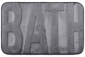 Vonios grindų kilimėlis 4Living Bath, pilka, 80 cm x 50 cm