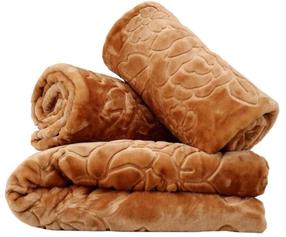 Sofos ir fotelio užtiesalų rinkinys KTF-10, šviesiai ruda, 160 cm x 210 cm