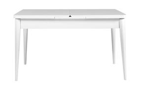 Valgomojo stalas išskleidžiamas Kalune Design Vina, baltas, 129 - 163 cm x 80 cm x 75 cm