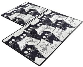 Vonios kilimėlių rinkinys Foutastic White Cats 359CHL2378, įvairių spalvų, 100 cm x 60 cm