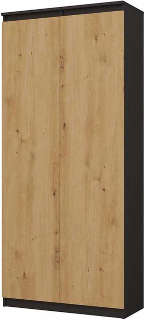 Spinta RS-80 Hemn, antracito/ąžuolo, 80 cm x 35 cm x 180 cm