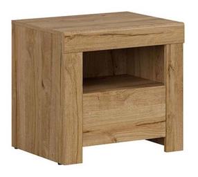 Naktinis staliukas Holten, ąžuolo, 42 cm x 54.5 cm x 50.5 cm