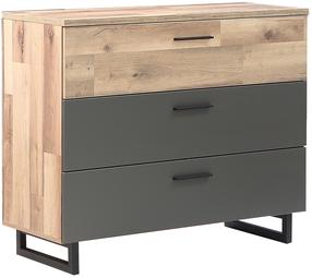 Stalčių blokai Forte SRBK211-C777, ąžuolo/pilka, 41.3 cm x 120.1 cm x 85.8 cm